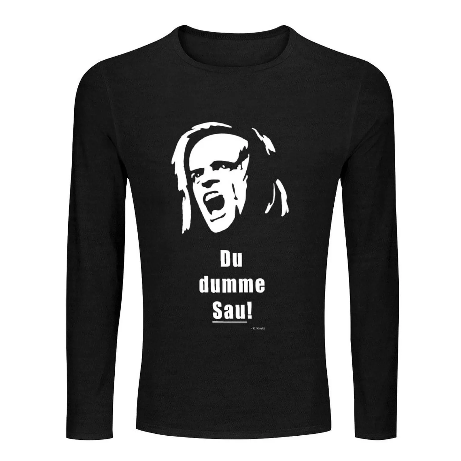 Klaus Kinski - sow Long T-Shirt customized t shirts Tee shirt Aesthetic clothing Men's t-shirts