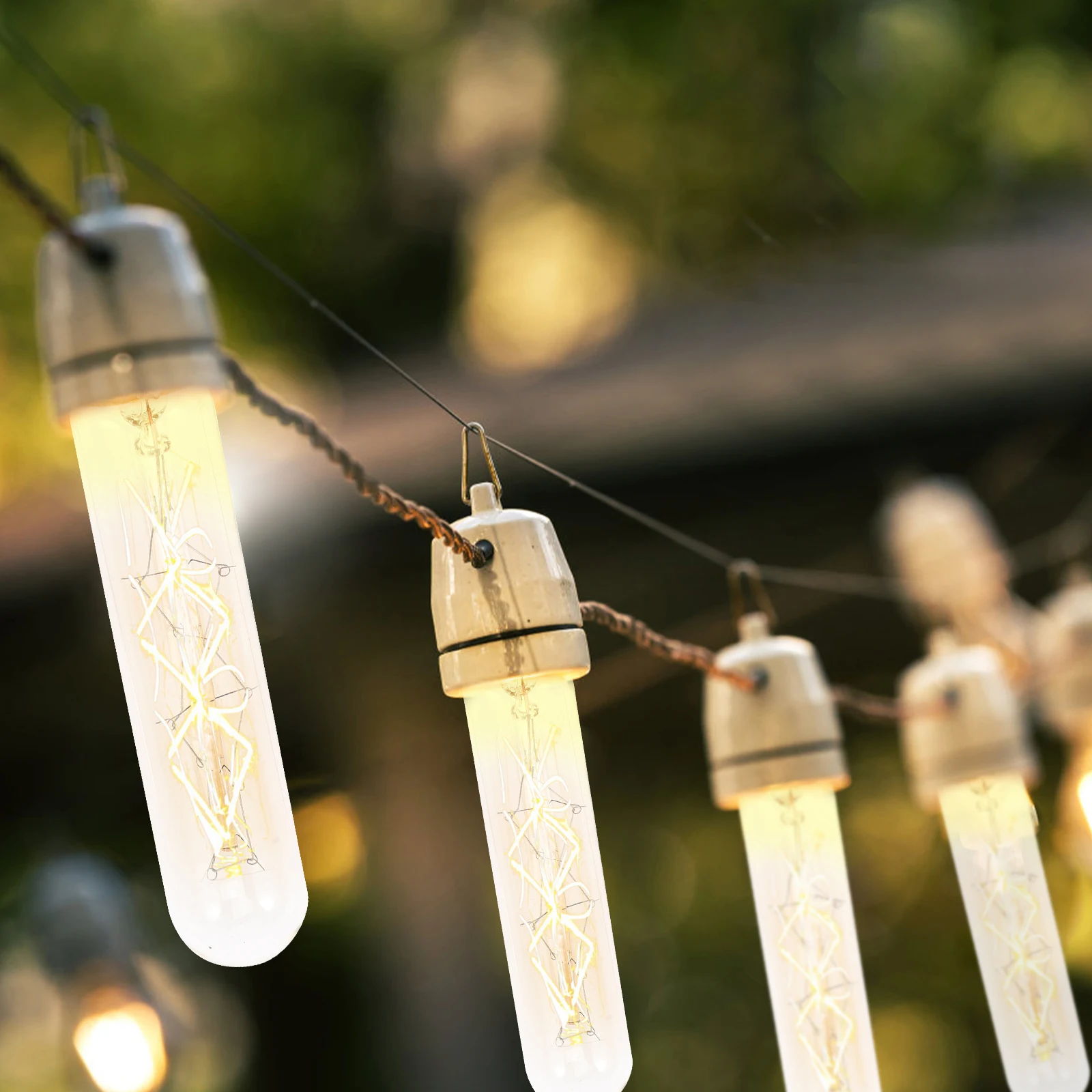

2Pcs Vintage Glass Ch Light Bulb Warm Atmosphere Suitable Household Decorative LED C elabra Modern Lighting Prop Beautiful