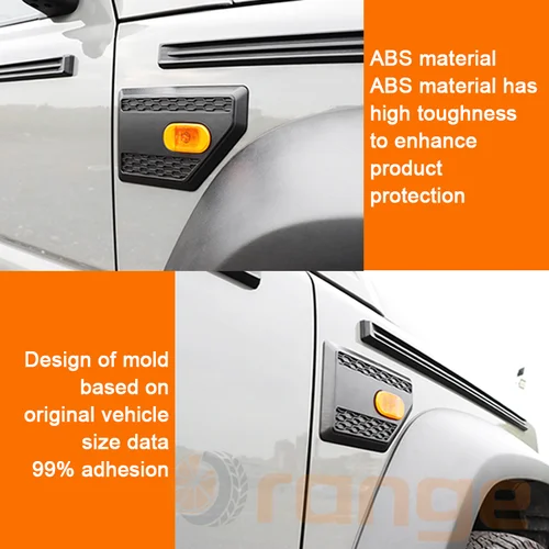 Imagen 2 del producto Para Suzuki Jimny JB64 JB74W 2019-2025, 3 y 5 puertas, accesorios exteriores, cubierta decorativa para luces direccionales de coche