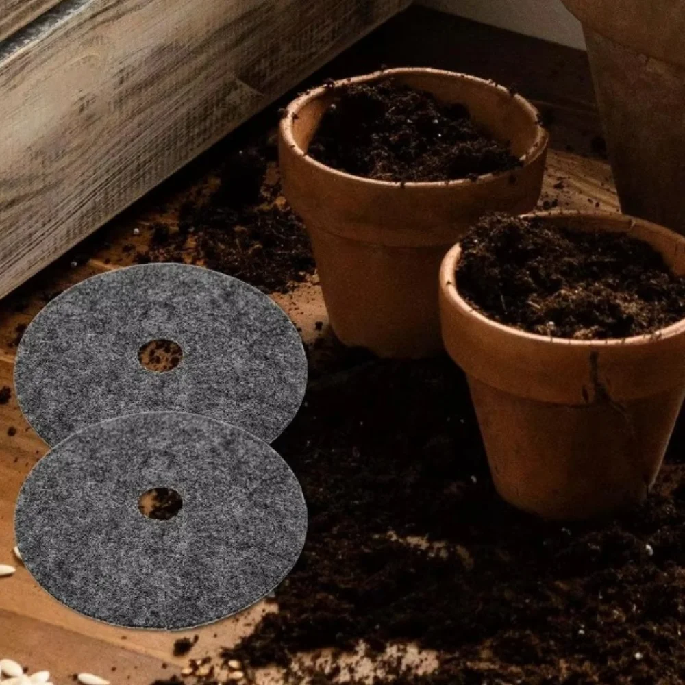 

20pcs Degradable Round Weeds Barrier Mats Breathable Non-woven Ecological Grass Mat Moisturizing Tree Protector Mat