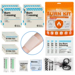 RHINO RESCUE Burn Care Kit: Burn Dressings, Burn Gel Packets,Cooling Cream, Burn First Aid Kit