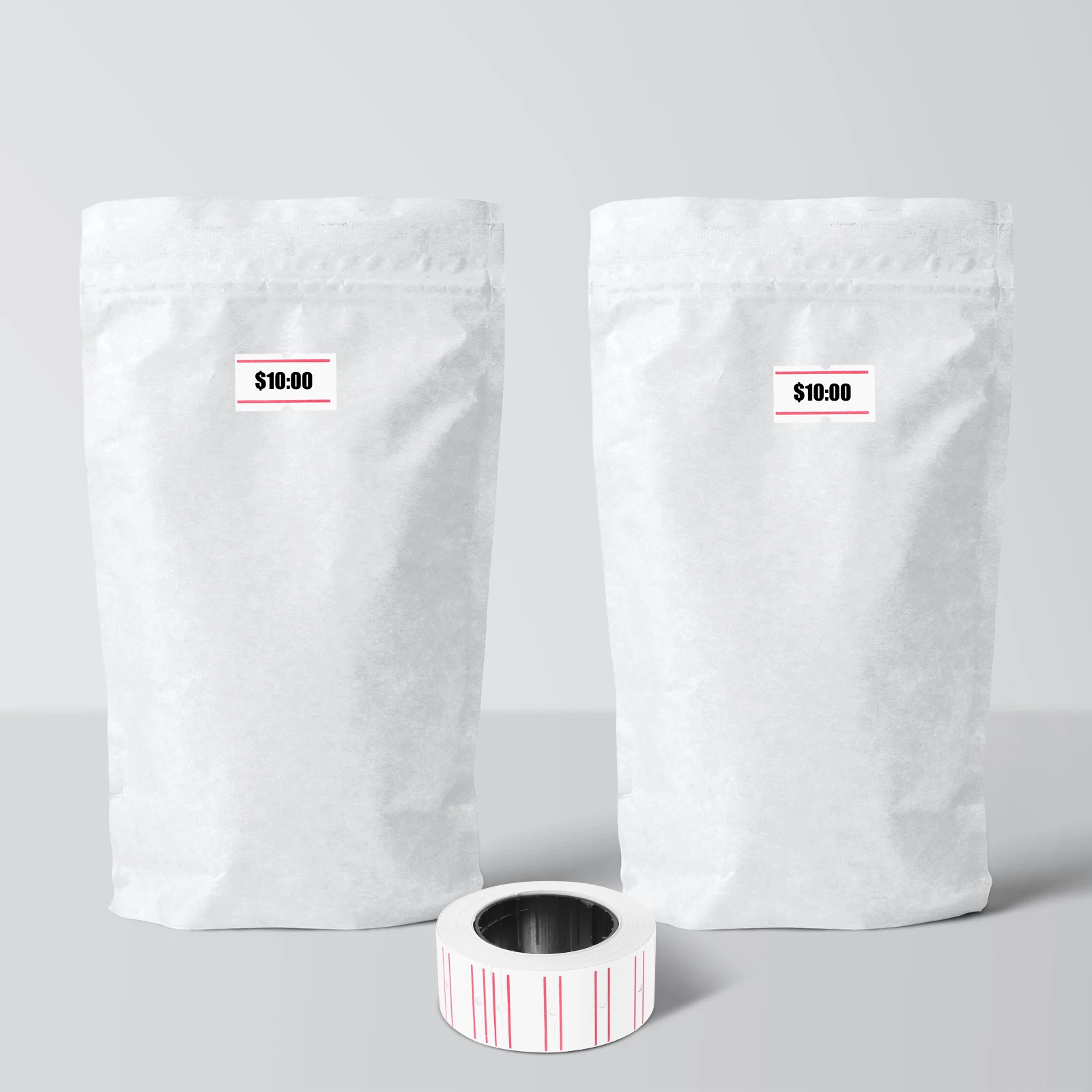 

30 Rolls Price Label Paper For Office Supermarket Double Clear Print Price Tag Sticker Compatible With Single