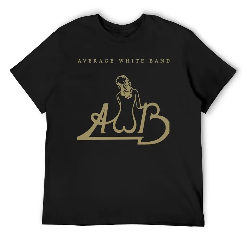 

2025 AWB Average White Band Gold Logo Album 1974 T-Shirt Graphics Shirts Graphic Tee Hippie Clothes Mens Tee High Quality Tee
