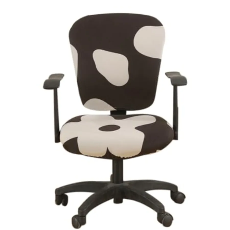 

Computer Office Chair Cover - Split Protective and Stretchable Cloth Polyester Universal Desk Task Chair Chair Covers Stretch R
