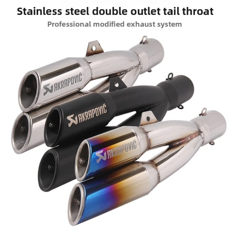 

Replacement Motorcycle Modified Dual Exhaust Pipe Suitable for CBR300 Yamaha R3 R25 Kawasaki Ninja 250