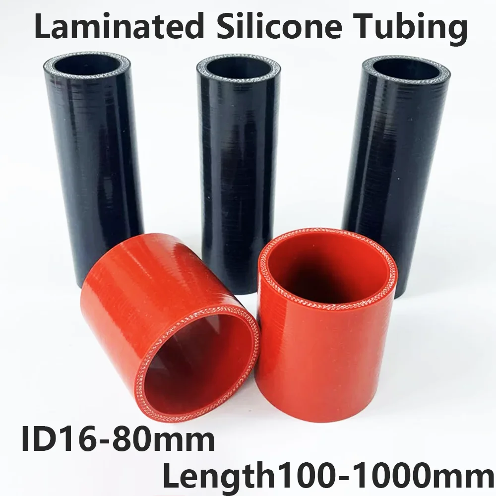 

Universal ID16-80mm Straight Silicone Hose 100-1000mm Length Car Intercooler Cooling Pipe Turbocharger Connector Tubular Hose