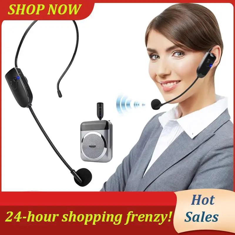 AB31-2 In1 Wireless Microphone Headset Transmitter Wireless Headset And Handheld Noise Reduction Mic For Voice Amplifier