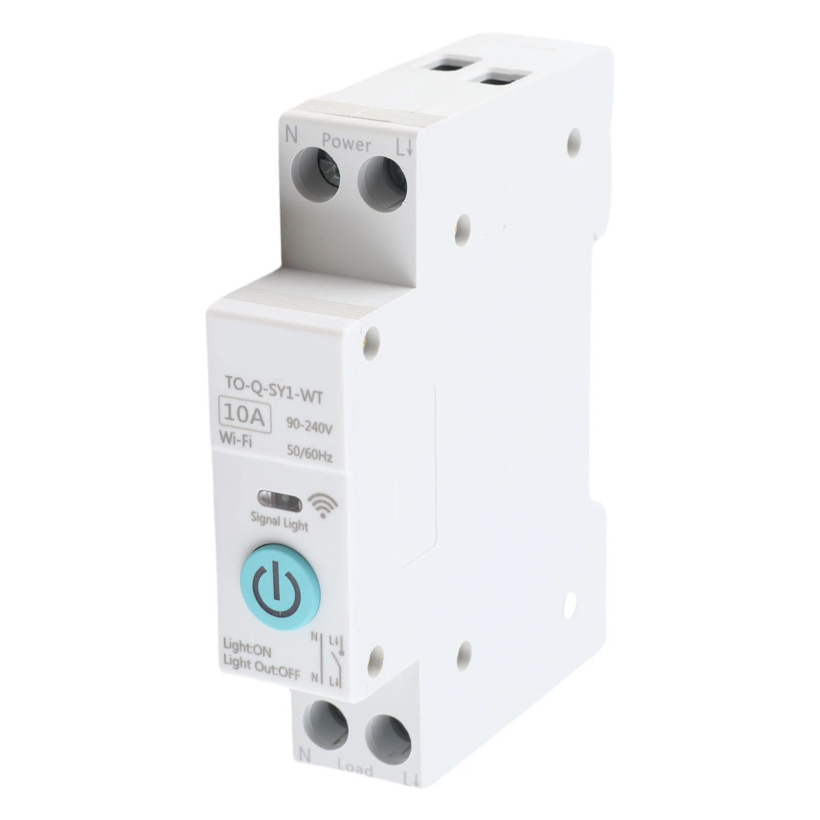 

Smart Relay Module WIFI Smart Breaker Wireless Phone Remote Control DIN35 Rail Cycle Timing Countdown White