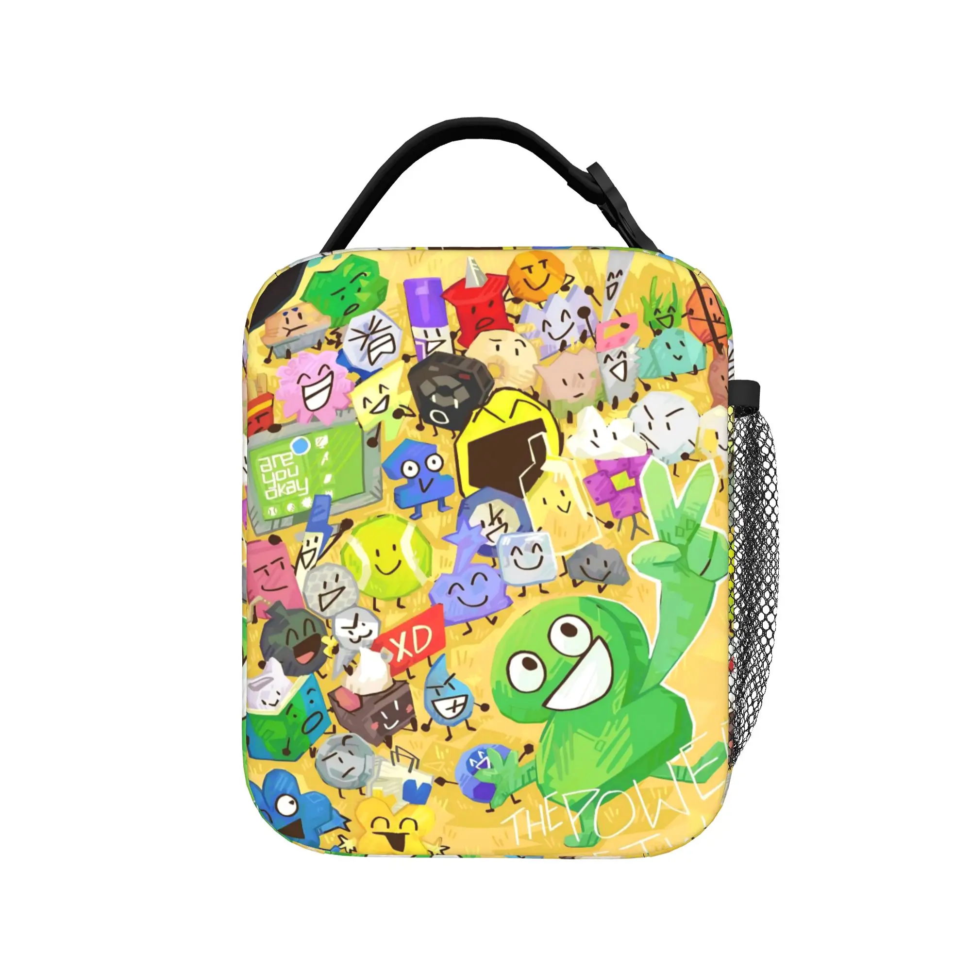 The Power of Two BFDI Insulated Lunch Bags Large  Meal Container Cooler Bag Tote Lunch Box School  Outdoor