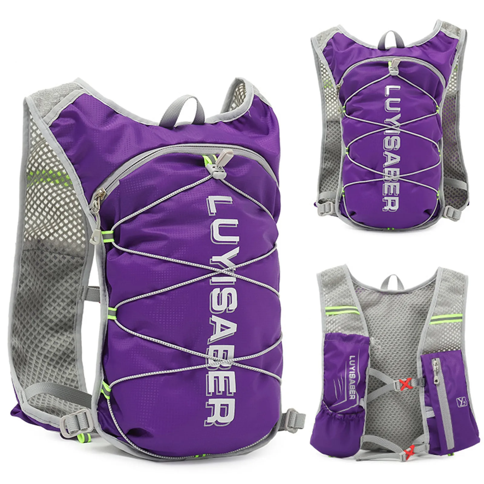 

2024 New Cycling Hydration Pack Running Backpack Lightweight Hydration Pack Functional Running Vest 2l With Reflective Strip
