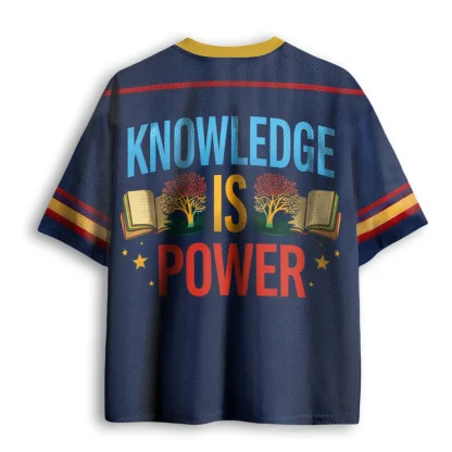 Education Is Freedom Book Hair Woman Art Print Men V Neck Mesh Jersey Short Sleeve Top