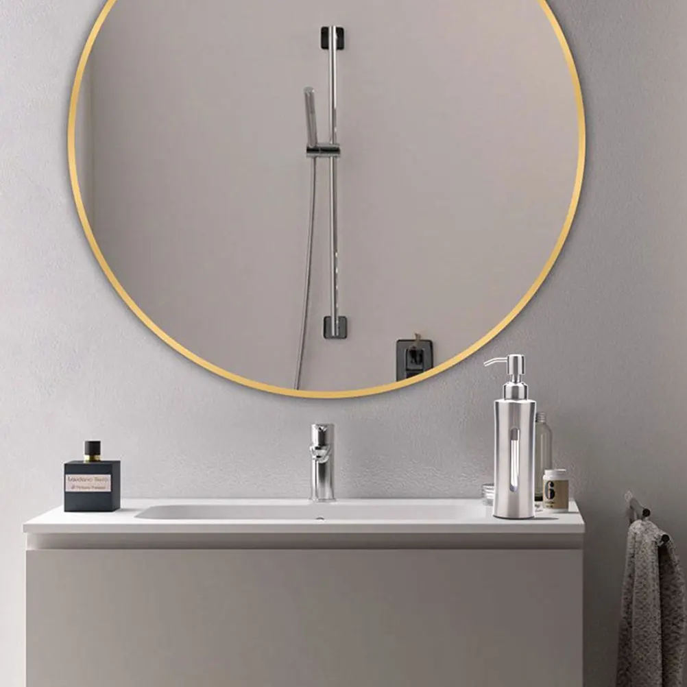 

304 Stainless Steel Soap Dispenser Refillable Hand Bottle Bathroom Kitchen Visible Capacity Rotating Press Design