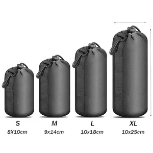 Tas Lensa Kamera Tahan Air Tas Serut untuk Canon untuk Sony untuk Nikon Casing Aksesori Lensa Kamera DSLR dengan Pengait 12 tas kamera tahan air penjualan terbaik - №