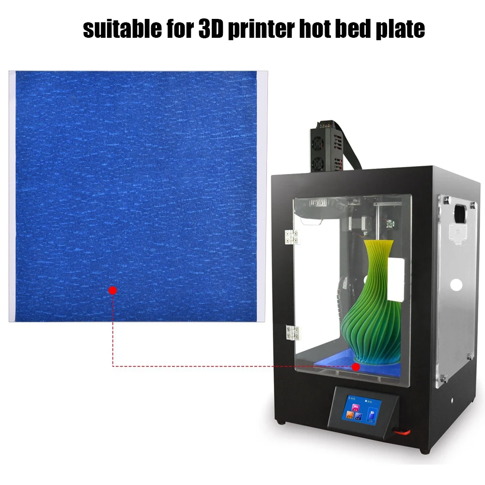 

Pressure Sensitive Adhesive 5PCS 210 x 200mm Pressure Sensitive Adhesive Sticker Tape for 3D Printer Hot Bed 3D Printer Parts