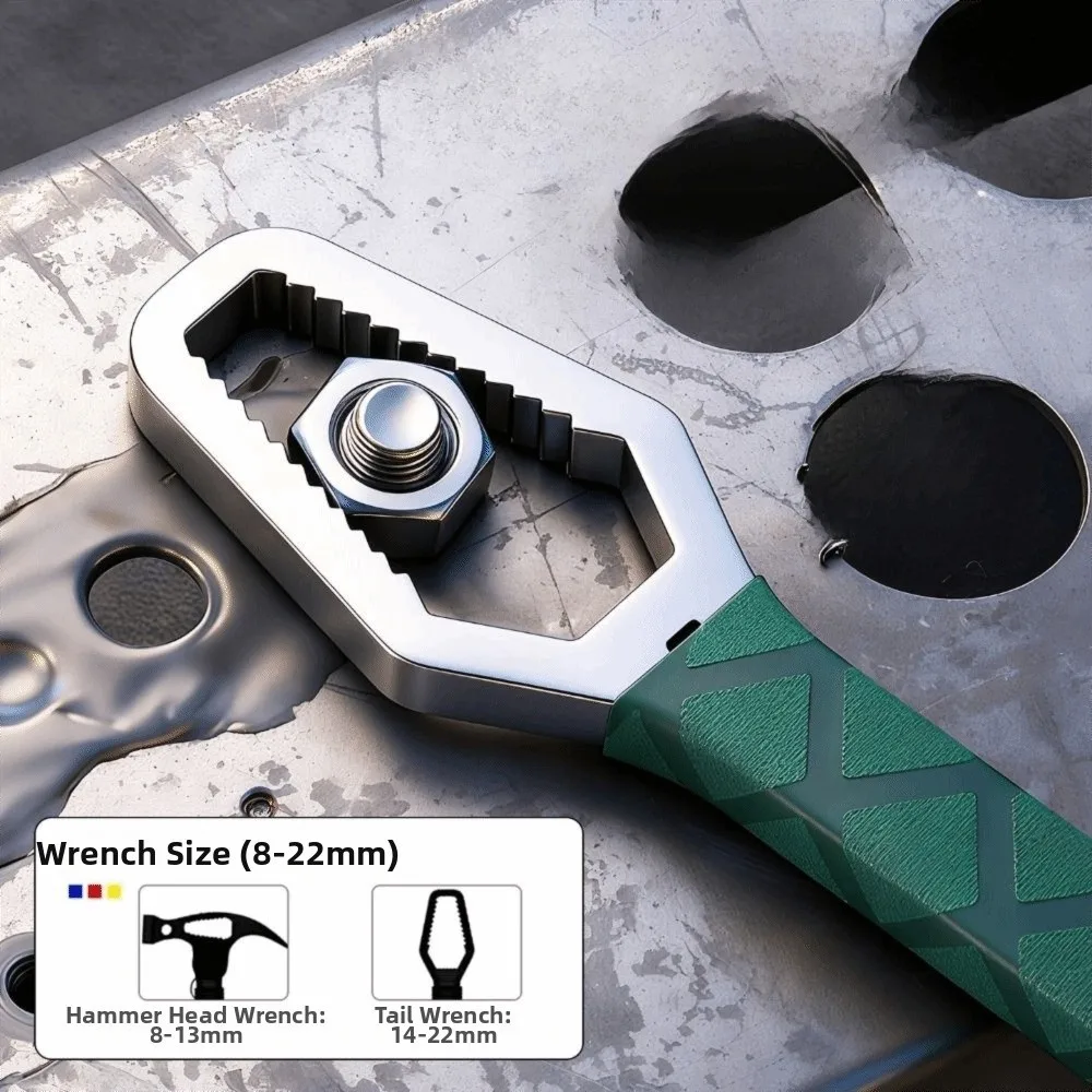 Sheep Horn Connected Sheep Horn Hammer Folding Design Adjustable Multifunctional Hammer Self Tightening Anti-slip Handle