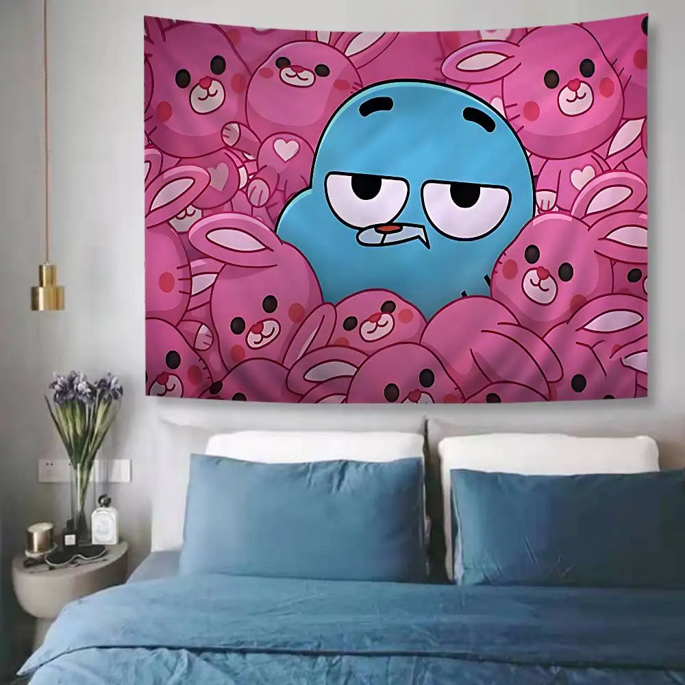 The Amazing World Of Gumball Hanging Bohemian Tapestry Indian Buddha Wall Decoration Witchcraft Bohemian Hippie Cheap Hippie
