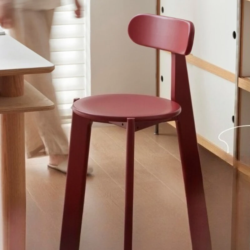 

Mid Century Solid Wood Dining Chair New Designer Dopamine Stool Home Kitchen Furniture Backrest Chair