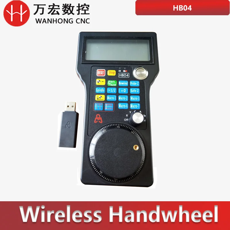 

CNC Mach3 HB04 wireless handwheel MPG Pendant 4 axis remote handle Controller For Cnc Router