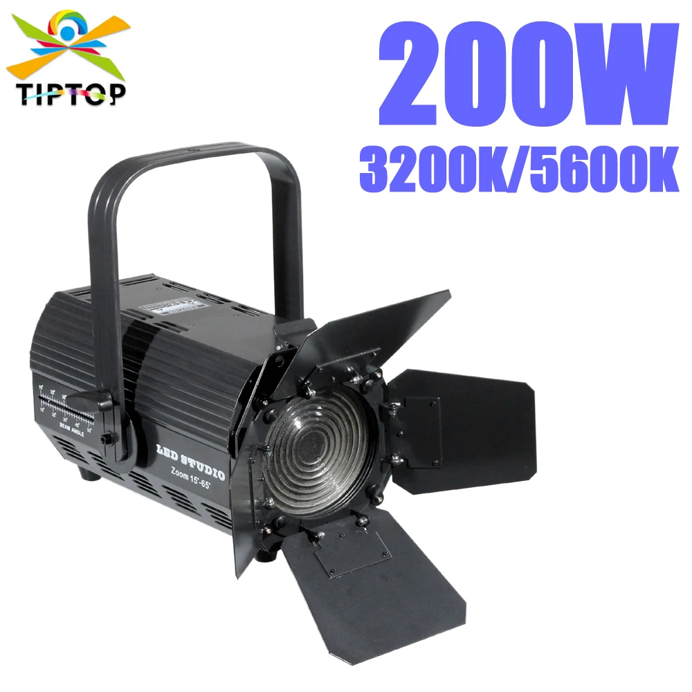 

Gigertop TP-025 200W Led Zoom Studio Light Warm White 3200L/Cold White 6500K Optional 15-65 Degree Manual Adjustable AC100V-220V