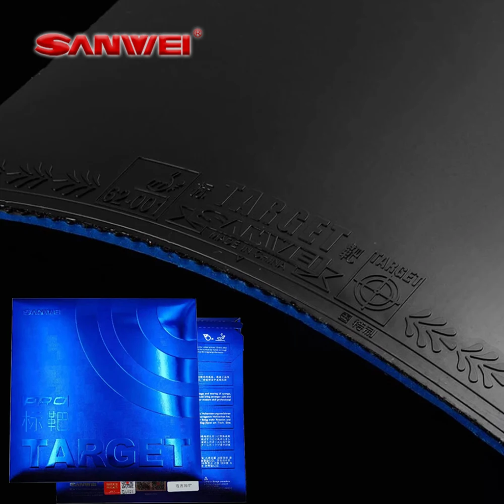 Original SANWEI Target Pro Table Tennis Rubber  ITTF Approved Sticky  Ping Pong Coasting Rubber