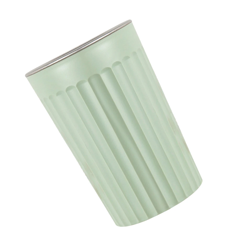 

Stainless Steel Toothbrush Cup Green Bathroom Tumbler Holder for Home Office Minimalist Design Smooth Finish Anti Slip Texture