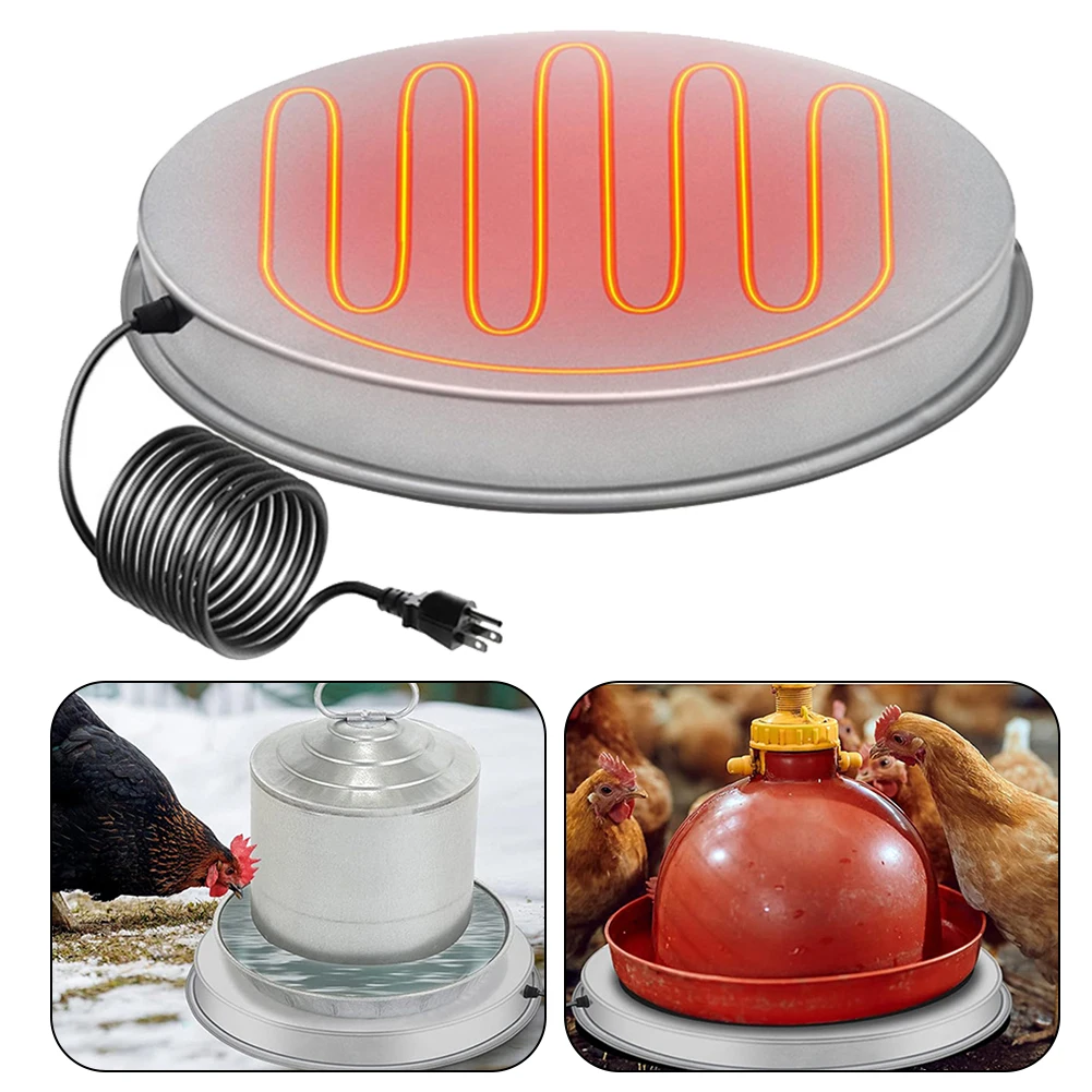 Chicken Water Heater Winter Pet Poultry Water Heater Base Pet Water Heater Warmer Base Farm Animal Watering Supplies