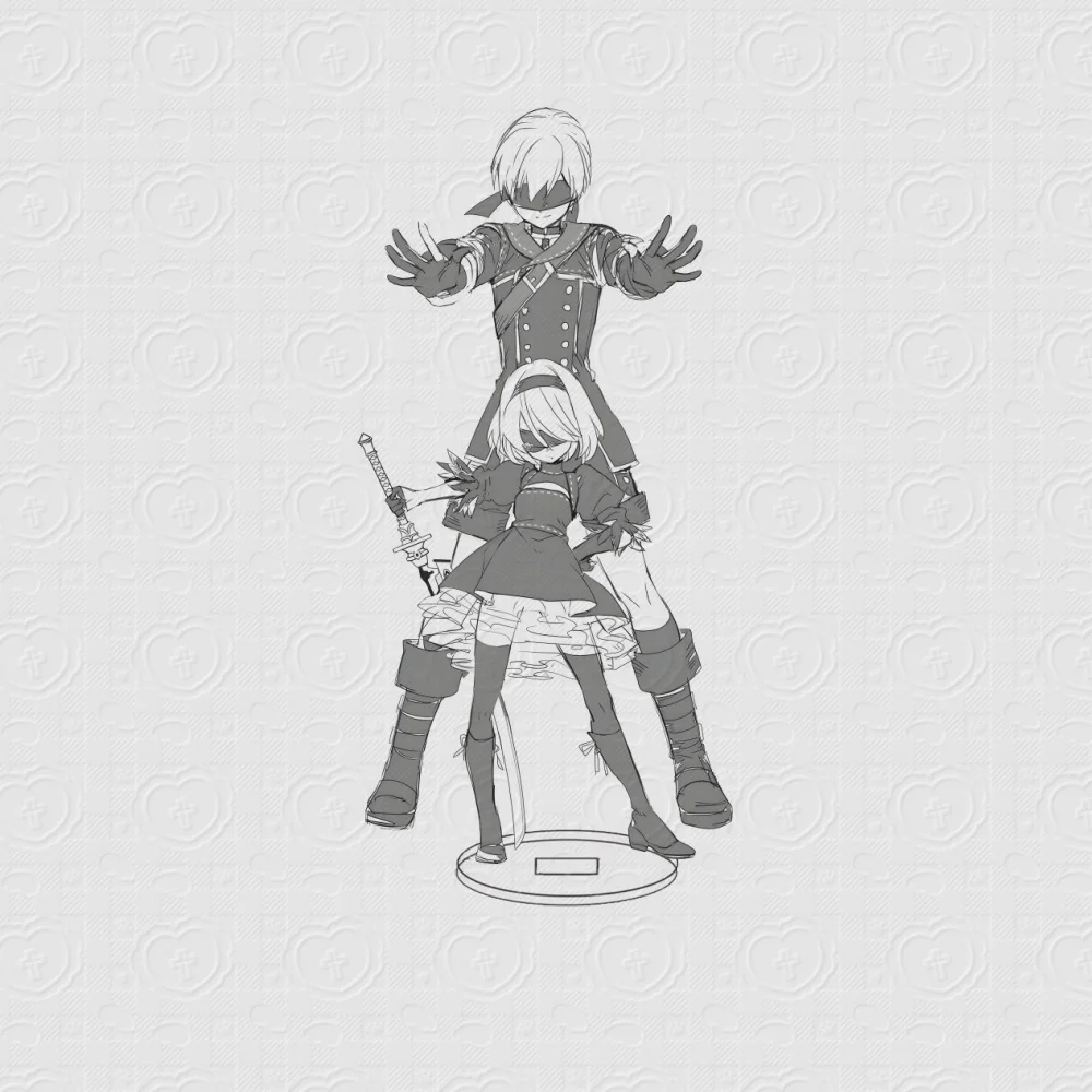 15 سنتيمتر لعبة NieR: ورشة أوتوماتا الاكريليك حامل نموذج تأثيري شخصيات سحرية حلية اكسسوارات عيد الميلاد جمع الهدايا #2