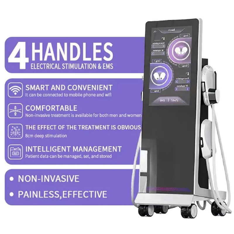 

2026 SLyric New Phone Control 8500w Body Sculpting Machine 4 in1 Body Slimming Muscle Beauty Body Fat Burning Machine