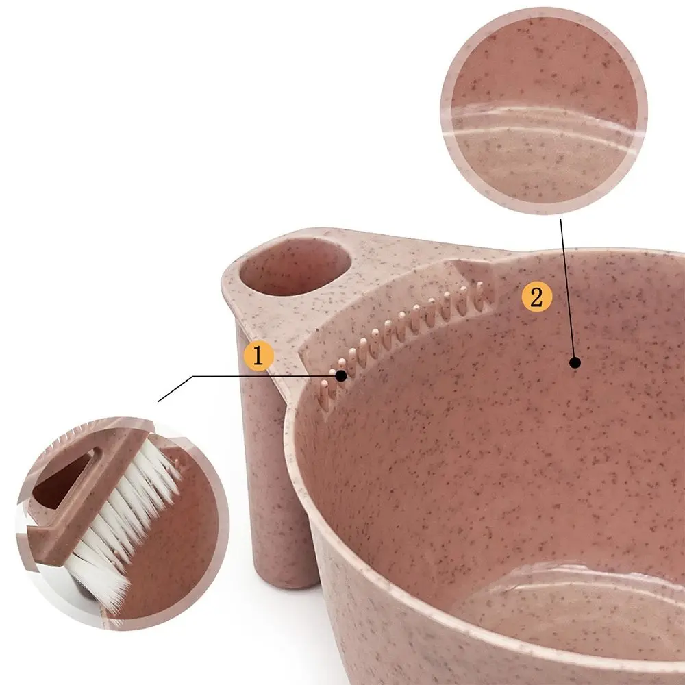 Large Capacity Coloring Mixing Dye Bowl Wheat Straw Styling Accessories Hairdressing Cup DIY Salon Styling Tool Hair Dyeing