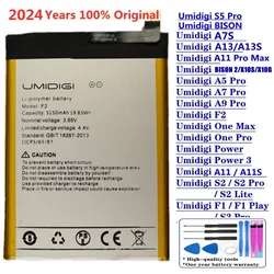 2024 oryginalna bateria do UMI Umidigi A5 A7 A7S A9 Pro A13S A11 Pro Max Bison GT2 X10S X10G F2 F1 moc odtwarzania 3 S2 Lite S3 S5 Pro