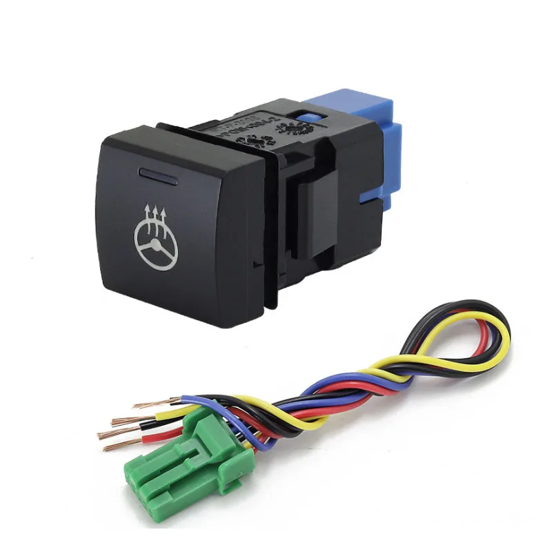 1PC Battery Power Supply Steering Sheel Fan BSM DRL LED  Heating Rearview Switch Button for Toyota RAV4 2020 New Car Auto Parts