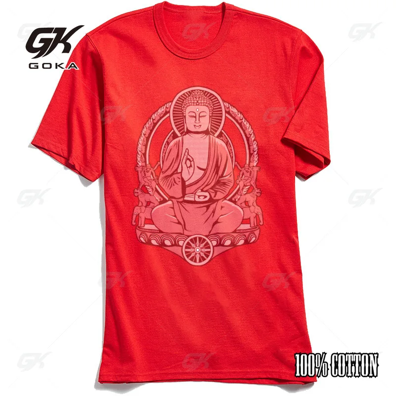 سليم صالح رجل تي شيرت Gautama بوذا Halftone التي شيرت الرجال تي شيرت 2025 أحدث هدية يوم السنة الجديدة ملابس علوية من القطن و تيز الأرجواني Camisa