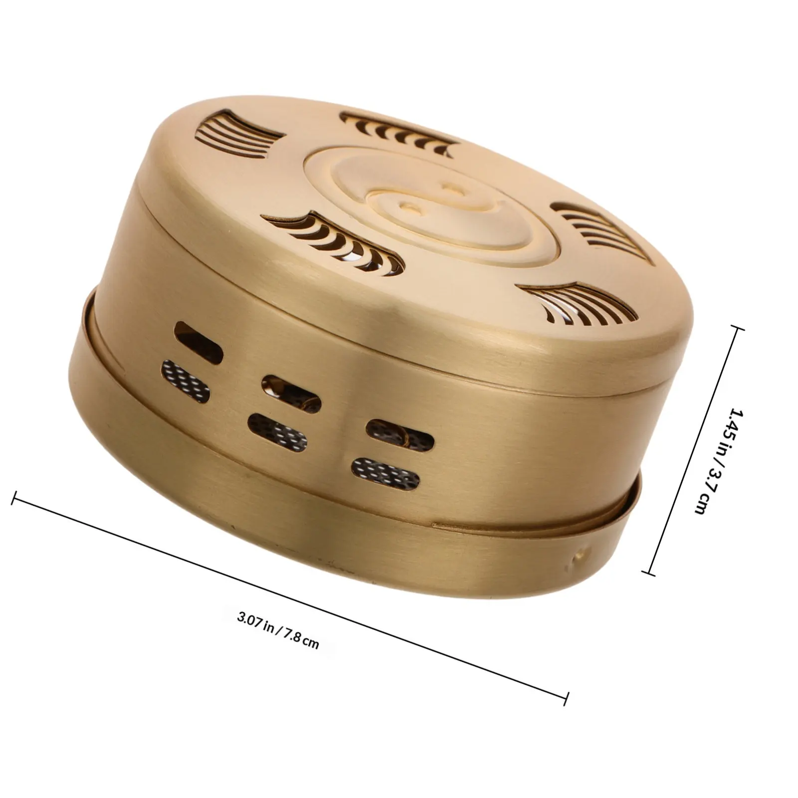 Copper Moxibustion Box Portable Smokeless Moxa Stick Burner Medium Size for Beginners and Professionals Optimal Heat Conduction