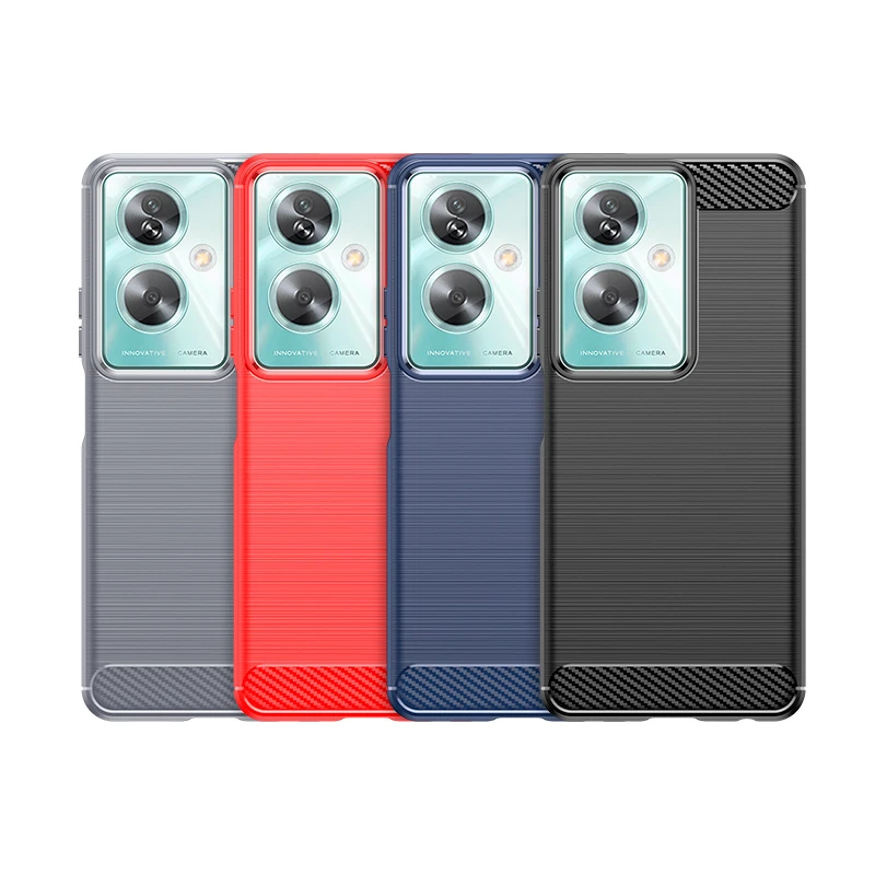 For Oneplus Nord N30 SE Case Cover Oneplus Nord N30 SE Capas Bumper Shockproof Soft TPU Carbon Fiber Fundas Oneplus Nord N30 SE