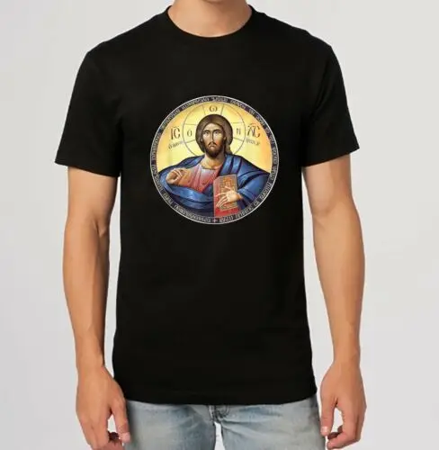 Jesus Cristo Pantocrator T-shirt, Design ortodoxo Gift Idea, S-3XL