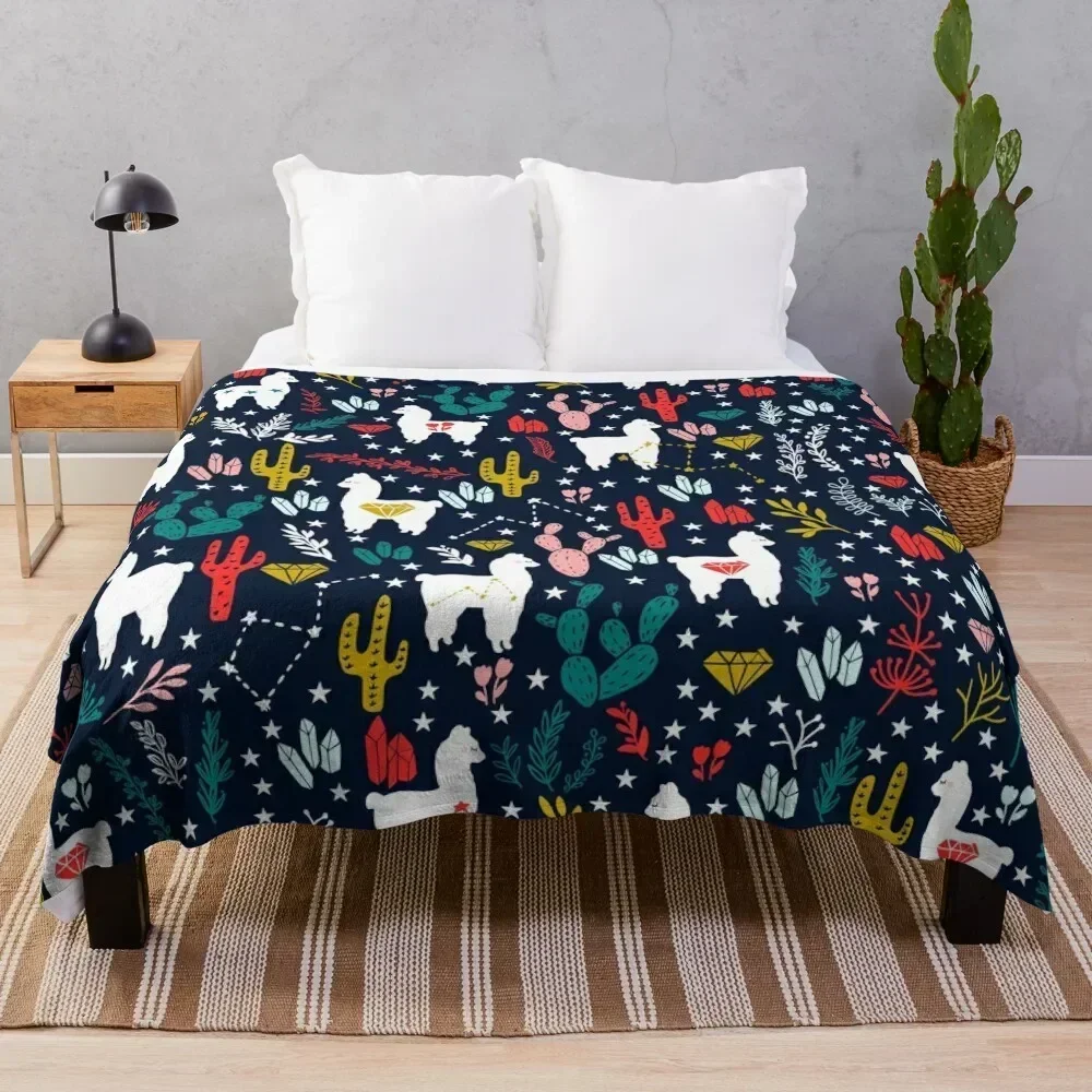 

Funny Alpaca Throw Blanket Color Fast Cozy Throw Blanket