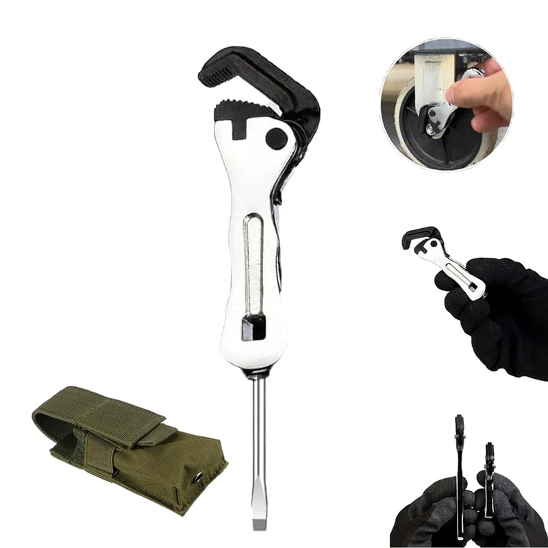 

A82I-The Mini Stubby, Мини-саморегулирующийся ключ, Мини Stubby Wrench, Мини Stubby Pipe Vice Wrench, Портативный гаечный ключ