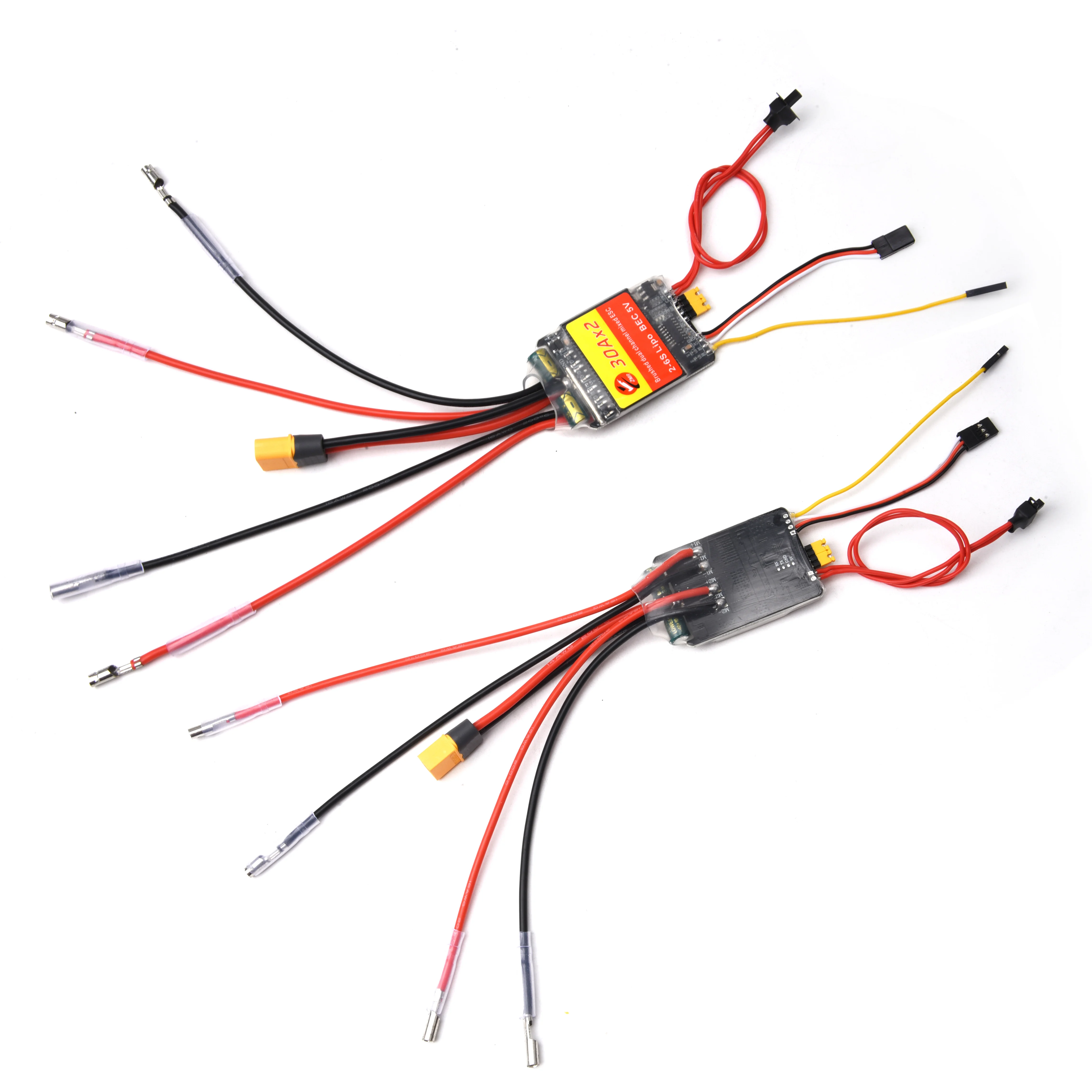 30A 50A Dual-Channel Brushed ESC Speed Controller for RC Cars Boats Tracked Vehicles