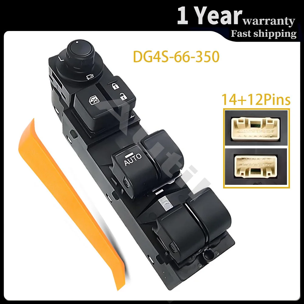 

Автомобильный электрический главный переключатель окна, передняя левая кнопка управления со стороны водителя для Mazda CX3 2017-2021 DK 2017-2020 DG4S-66-350