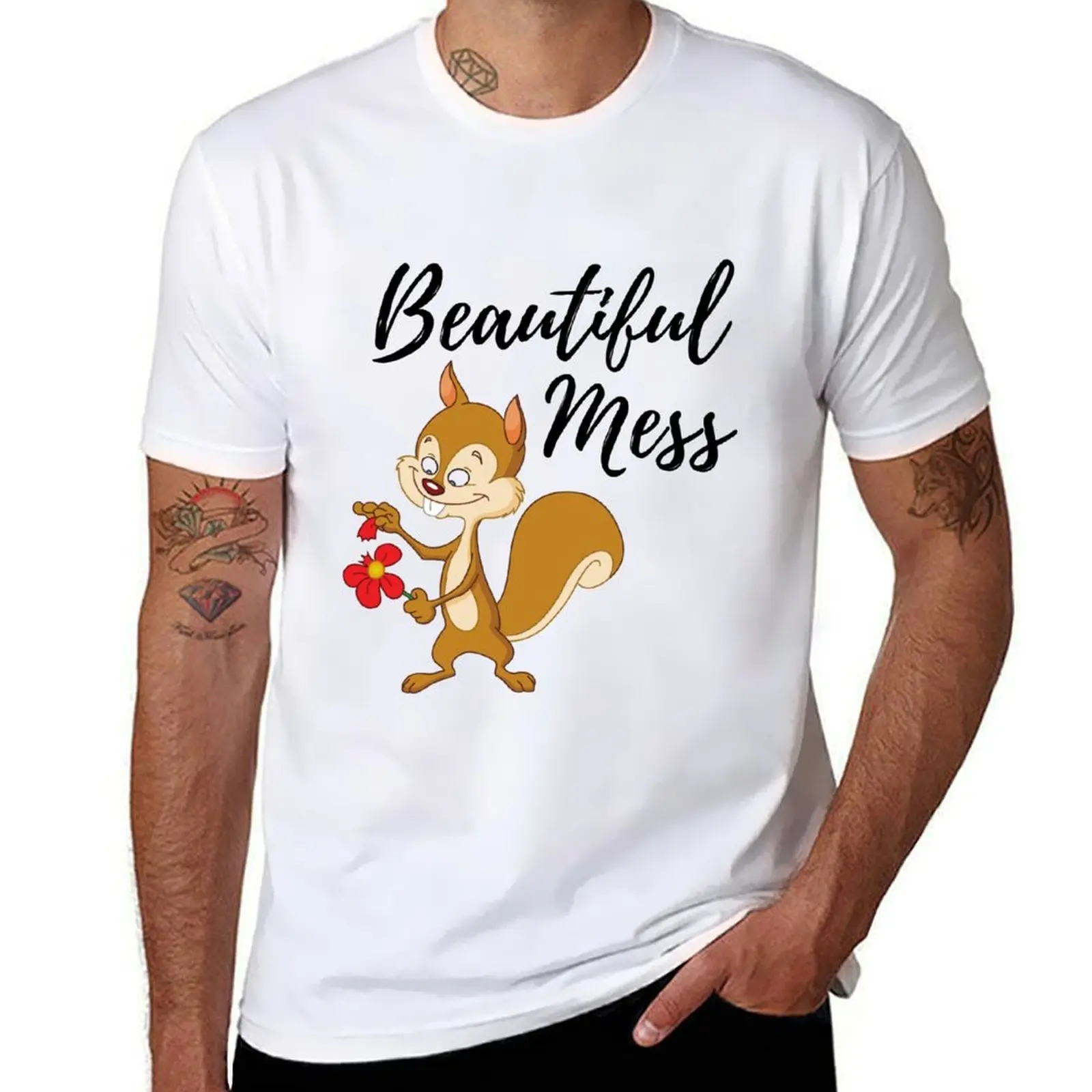 

Beautiful Mess T-Shirt funny t shirts man t shirts for man cotton funny man t shirt luxury T-Shirt