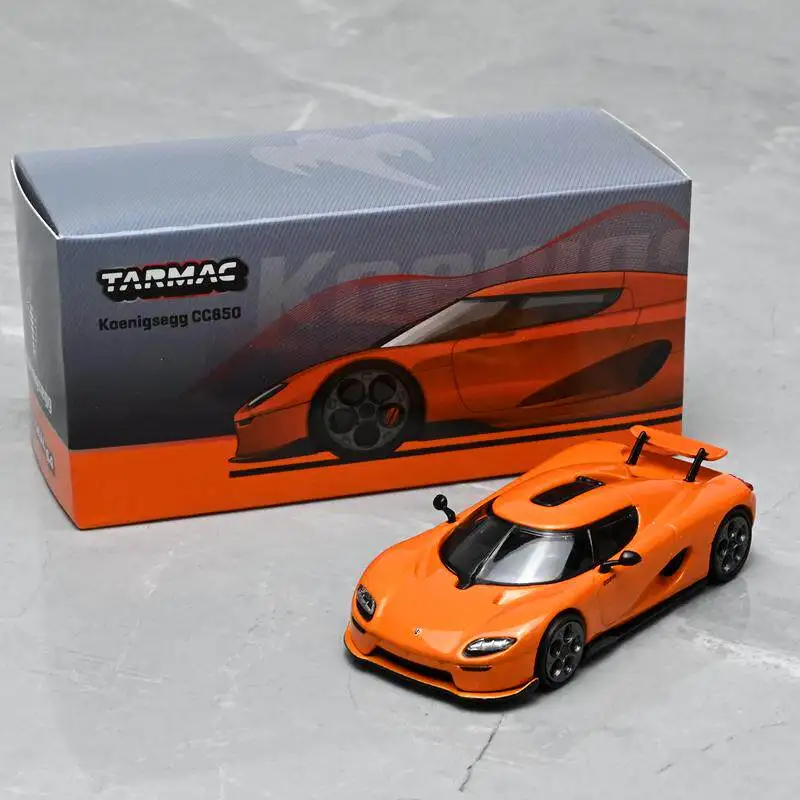 Modèle de voiture en alliage orange CC850 à l'échelle 1:64 de Diecast Tarmac Works