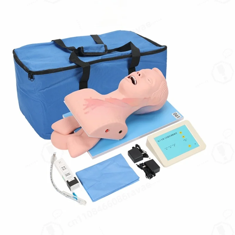 Electronic human tracheal intubation model J5S Adult oral, nasopharyngeal Airway Emergency Medical Nursing Training Human model
