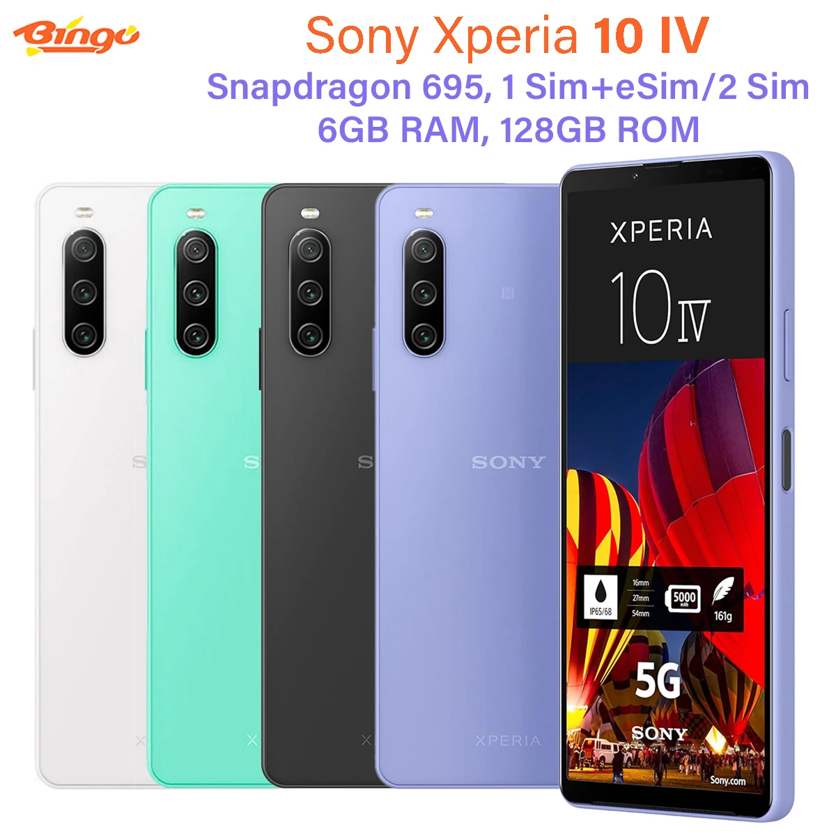 Sony Xperia 10 IV Original Mobile phone 5G XQ-CC54/CC72 128GB  6.0