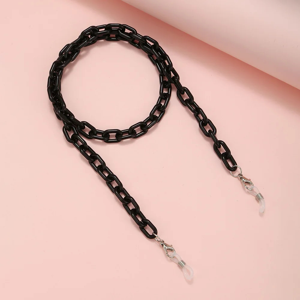 Acrylic Glasses Chain Non-slip Sunglasses Holder Strap Eyeglasses Chain Face Mask Lanyard Cord Neck Strap Necklace Jewelry Gift