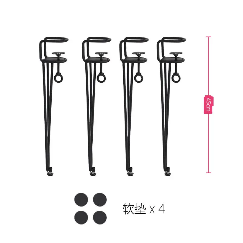 Easy Iron Table LEGS for【Outdoor/Camp】 Outdoor Camping Table Legs No Drill F Clamp Metal Support DIY