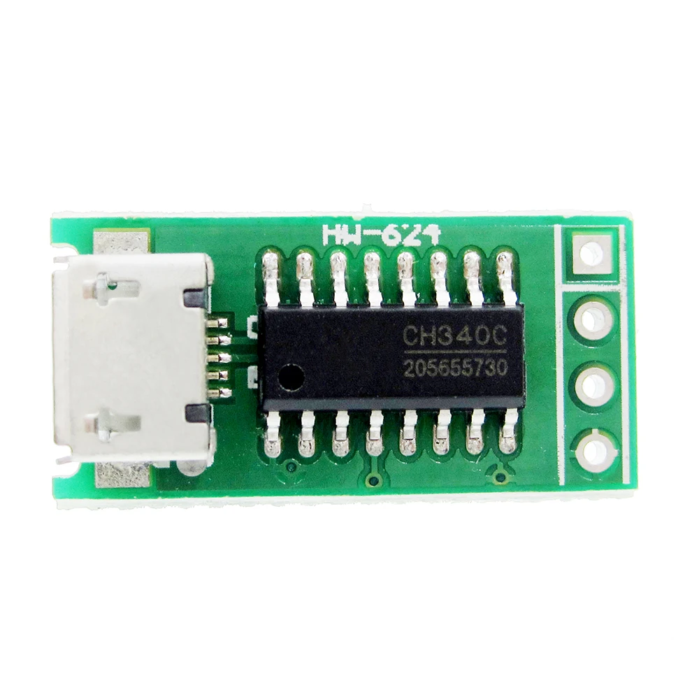 CH340CマイクロUSB - TTLシリアルポートISPダウンロードモジュール 5V 3.3V 500mA CH340G CH340Tの交換用 STM32 51用 デュポンケーブル付き