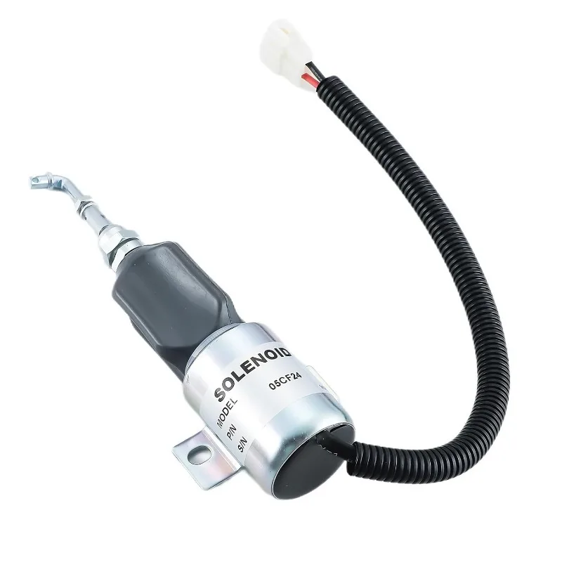 

12 В 3-проводной соленоид отключения топлива для экскаватора, трактора, дизельных двигателей, генераторов, грузовиков, погрузчиков, замена 1751ES-12E6ULB1S5 05CF24