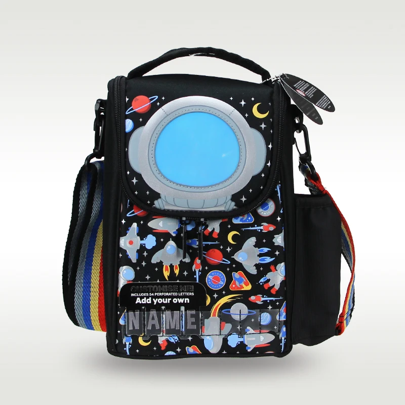 

Australia Sm igg le original hot-selling children's lunch bag boy messenger bag black astronaut cool waterproof 9 inch