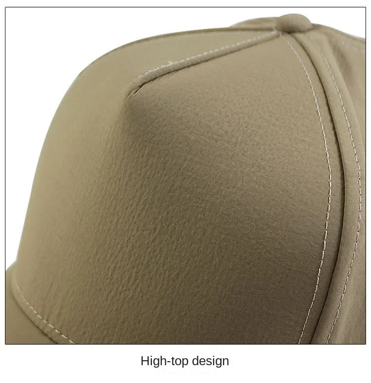 Oohmy Baseballkappe für Herren und Damen, schnelltrocknend, mit festem Schirm, hoher Krone, Sport- und Hip-Hop-Kappe, für große Köpfe, Outdoor – Detail 9
