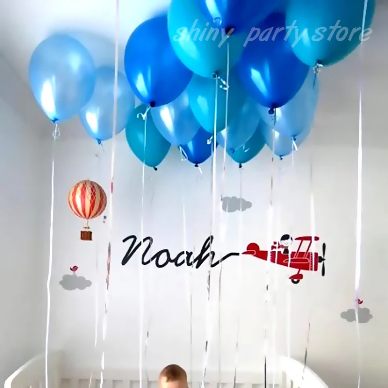 

5inch 10inch Blue Glod Mixed Pearl Balloon Wedding Garland Birthday Party Arch Decoration Baby Shower Helium Latex Balloons